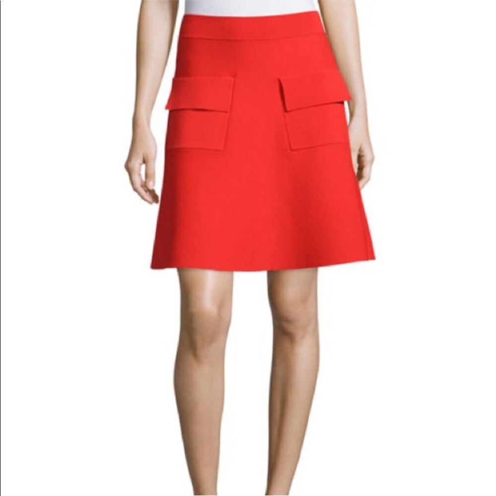 A.L.C. Flared Skirt w/ Front Pockets Size Small Mod Retro Trendy Modern - Picture 10 of 10
